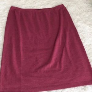 J. Peterman Magenta Cotton Pencil‎ Skirt